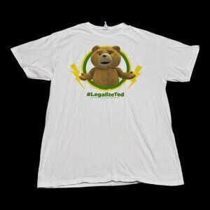 Delta Pro Weight‎ 2015 Ted #LegalizeTed Movie Promo Cotton Shirt Adult Large
